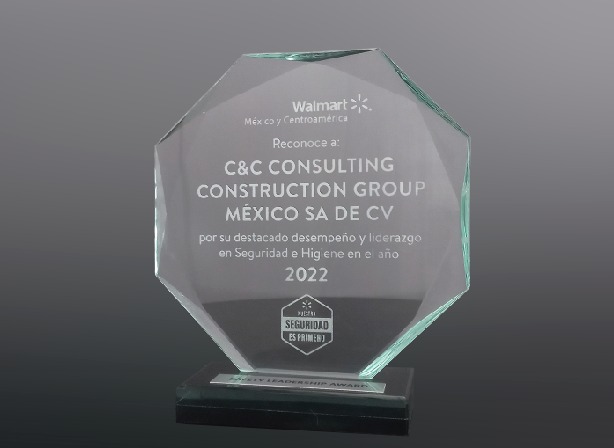 C&C Consulting Construction Group ganó en la categoría Casco Rojo Independiente en los Safety Leadership Award 2022 de Walmart México y Centroamérica
